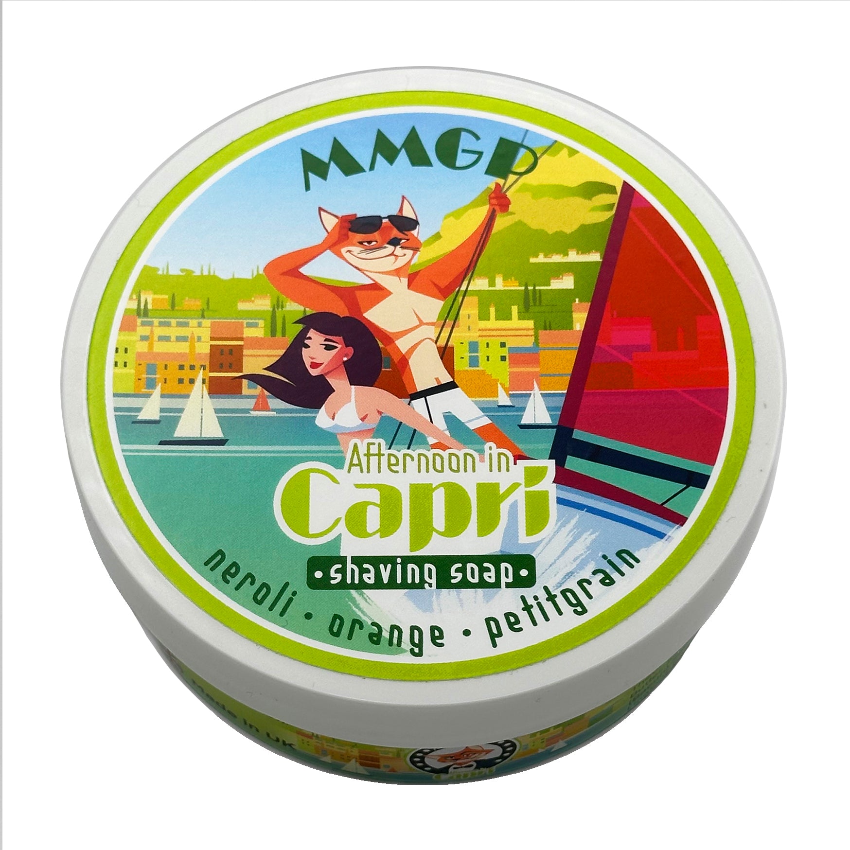 „Afternoon in Capri“ (MMGP) 7 Butter Premium-Rasierseife (114 g oder 4 Unzen)