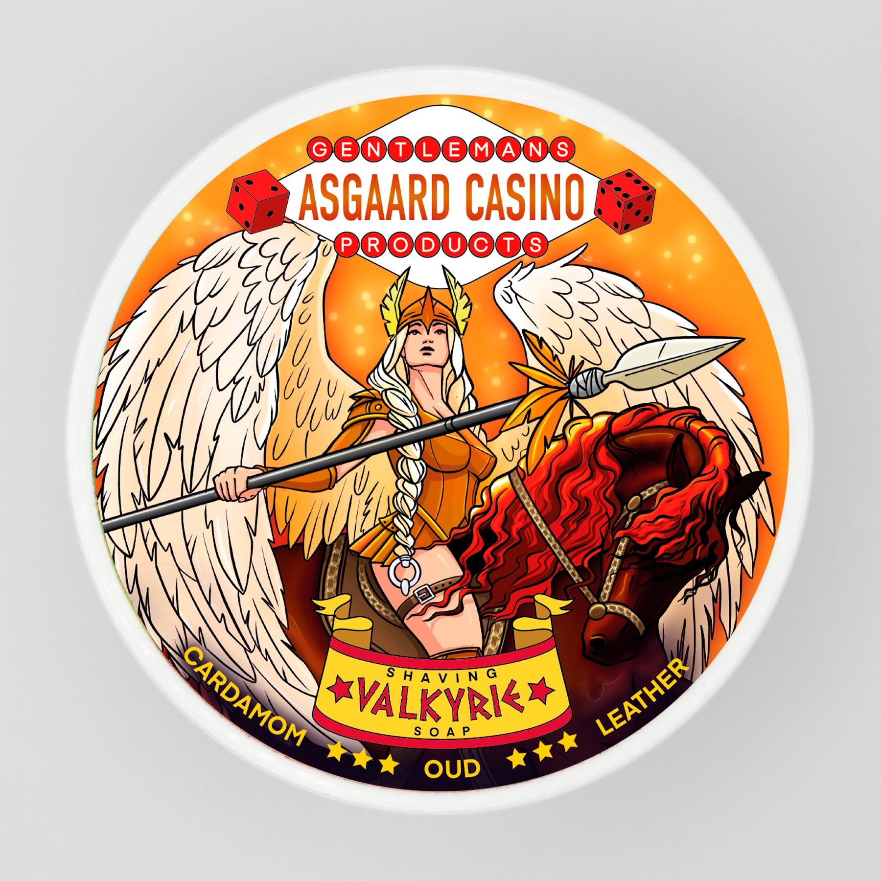 "Valkyrie” (ASGAARD CASINO) 7 butters premium artisan shaving soap (114g or 4 ounces)