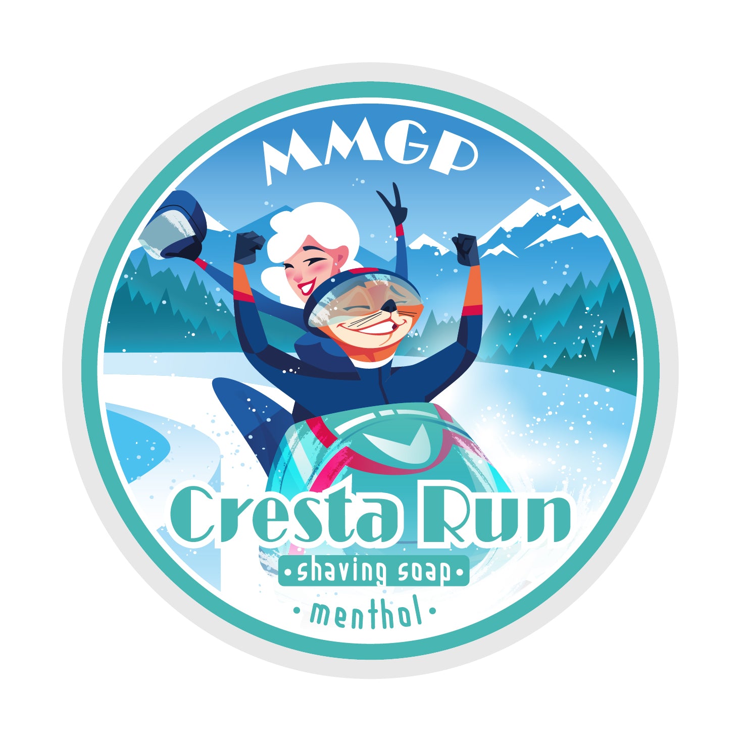 “Cresta Run” (MMGP) 7 butters premium artisan shaving soap (114g or 4 ounces)