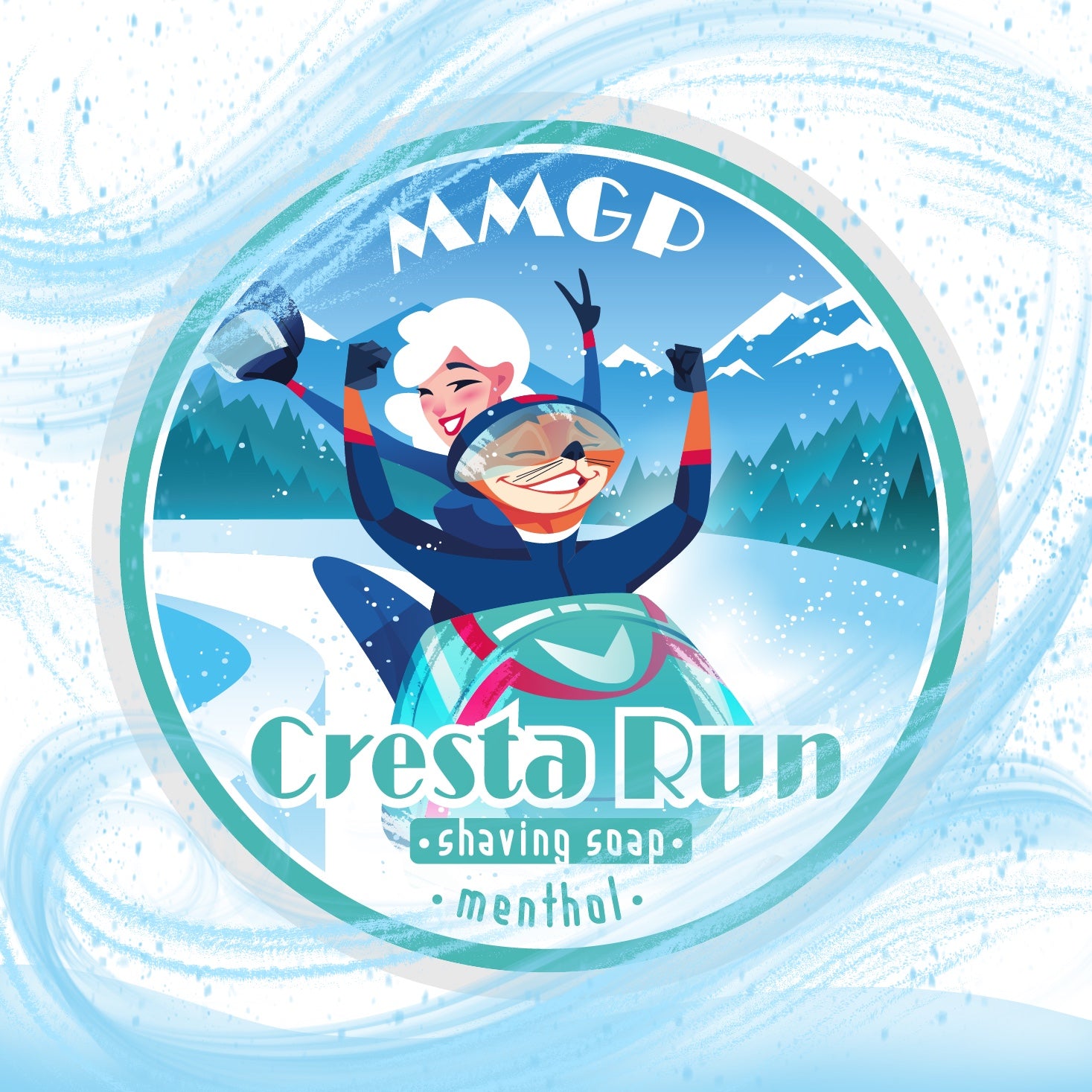 “Cresta Run” (MMGP) 7 butters premium artisan shaving soap (114g or 4 ounces)