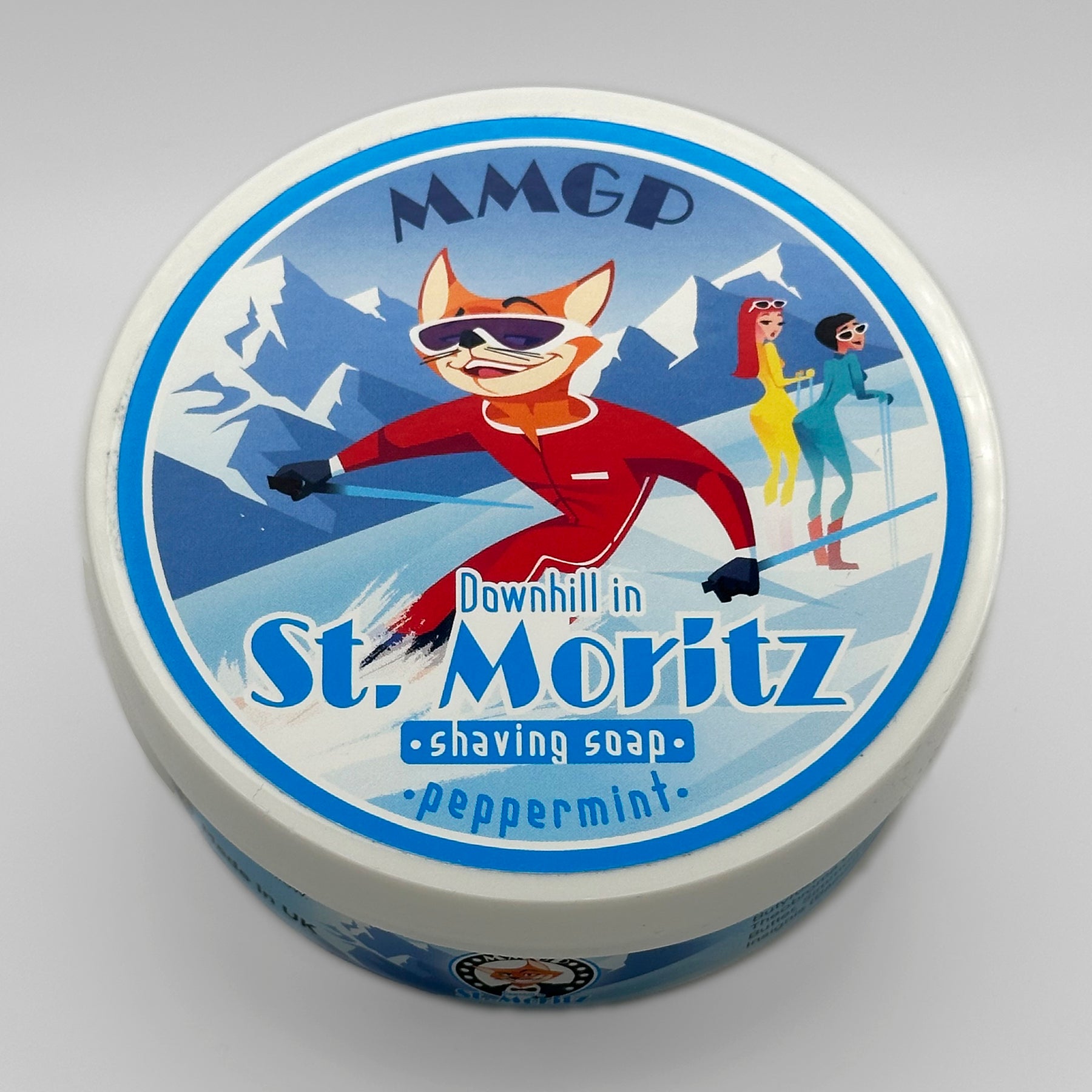 “Downhill in St Moritz”(MMGP) 7 butters premium artisan shaving soap (114g or 4 ounces)