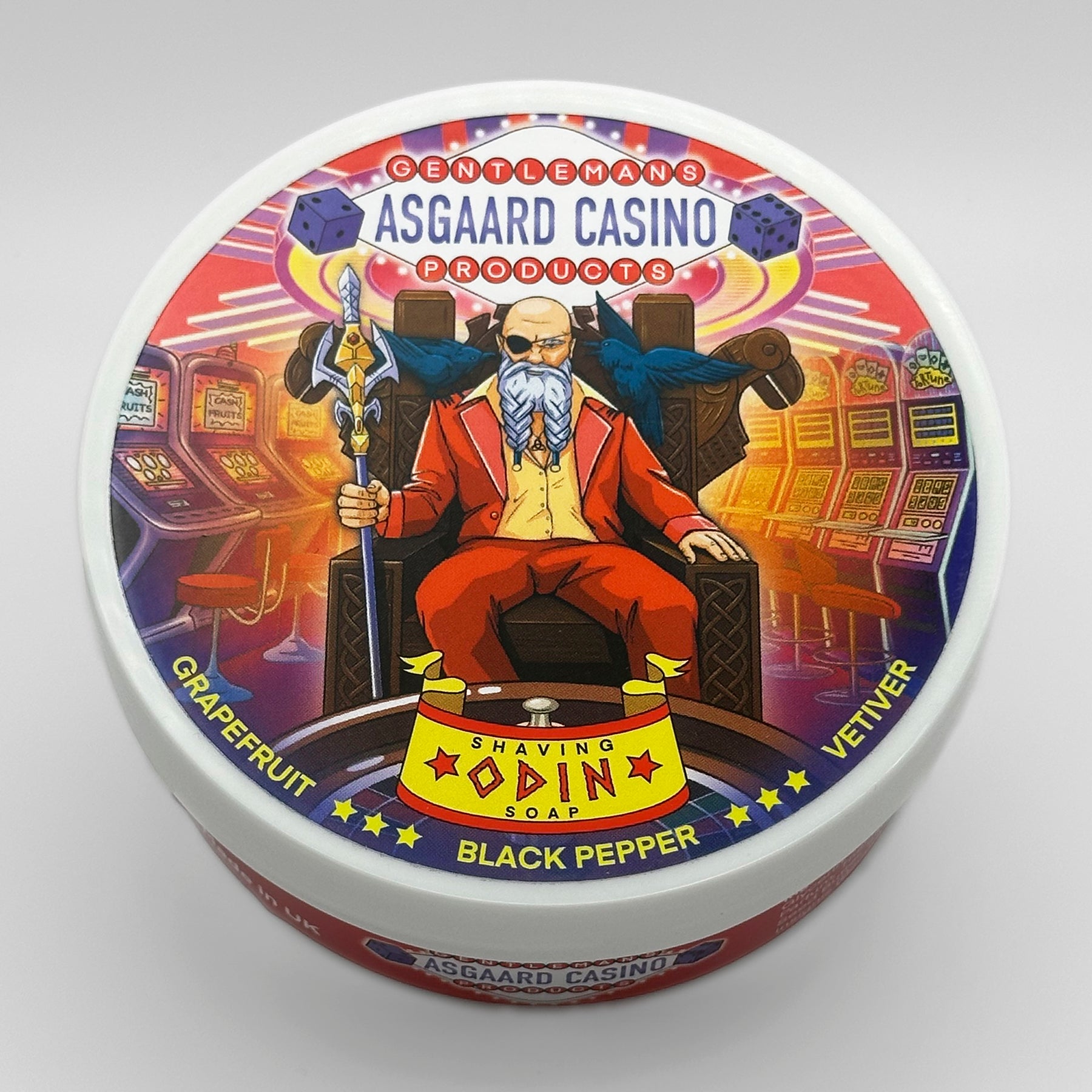 “Odin” (ASGAARD CASINO) 7 butters premium artisan shaving soap (114g or 4 ounces)