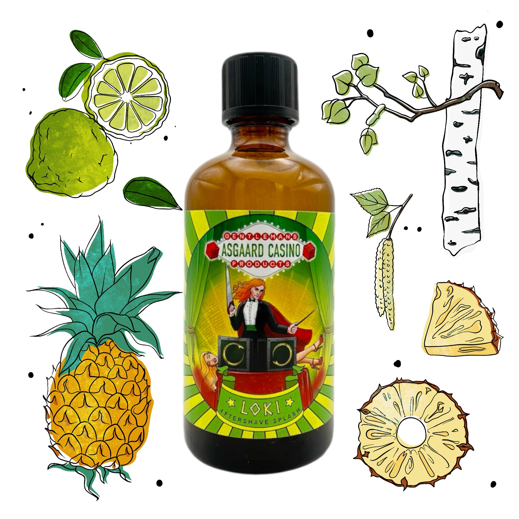 „Loki“ (ASGAARD ​​CASINO) Aftershave-Splash (100ml)