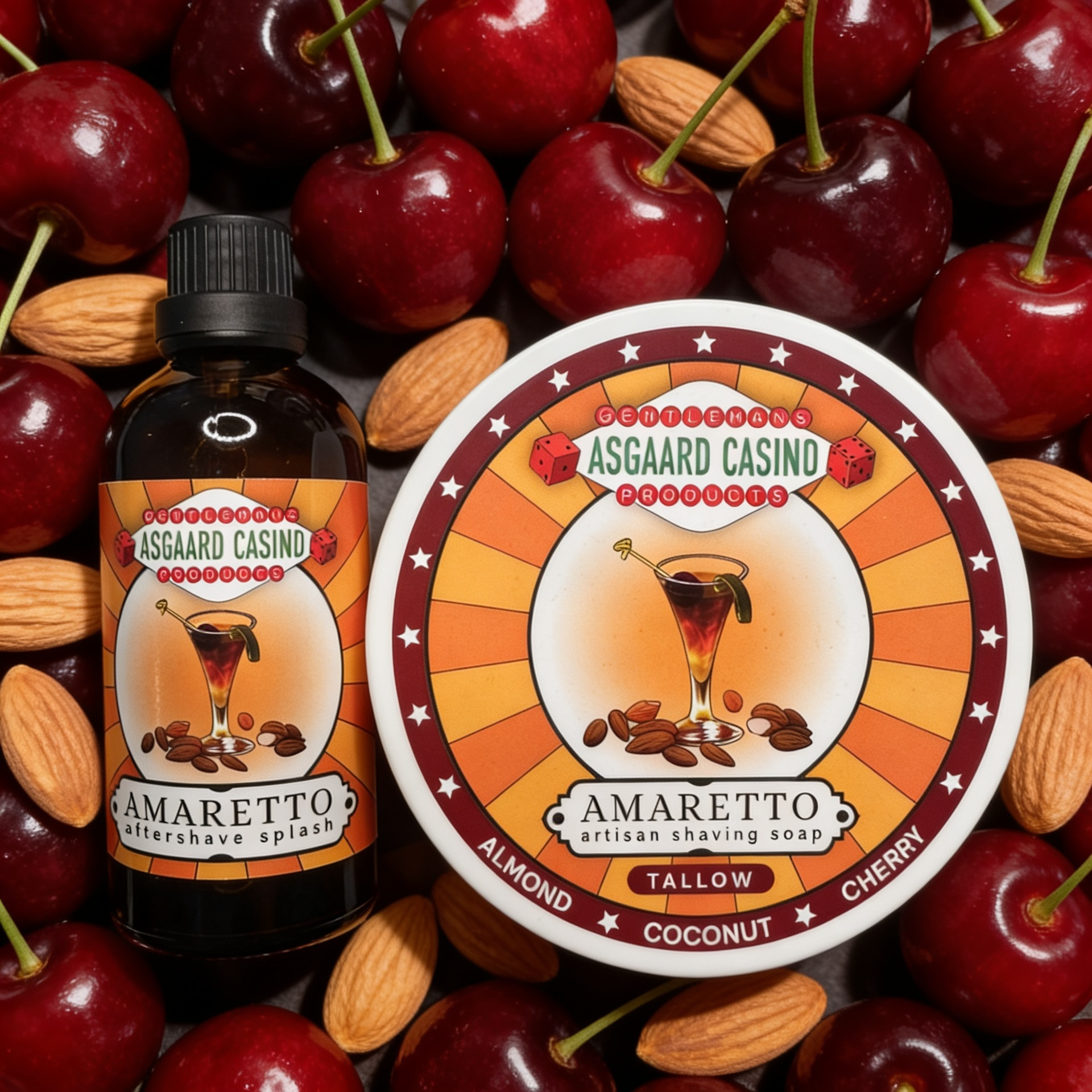 "Amaretto" (Asgaard Casino) Shaving Soap and Aftershave Splash