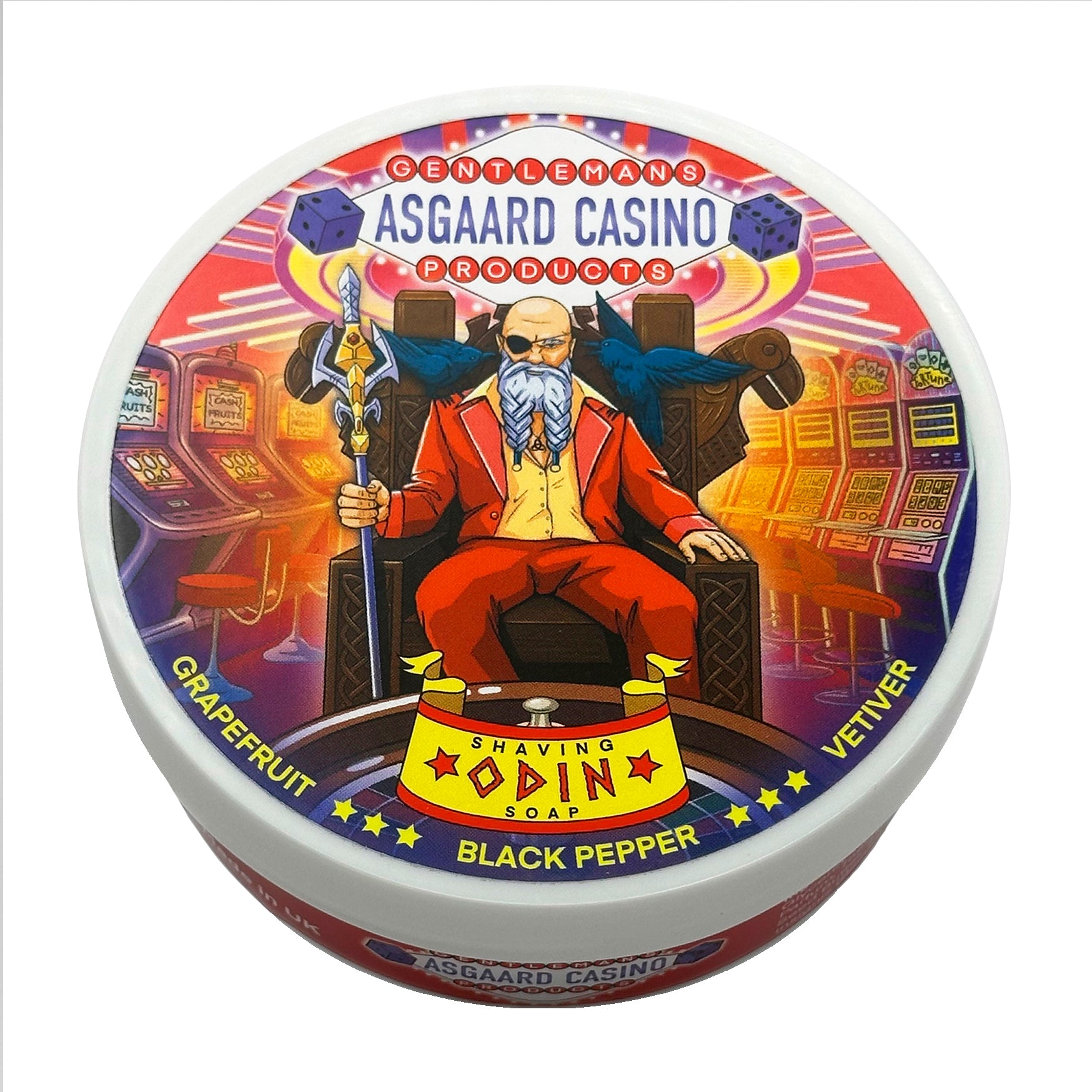 “Odin” (ASGAARD CASINO) 7 butters premium artisan shaving soap (114g or 4 ounces)