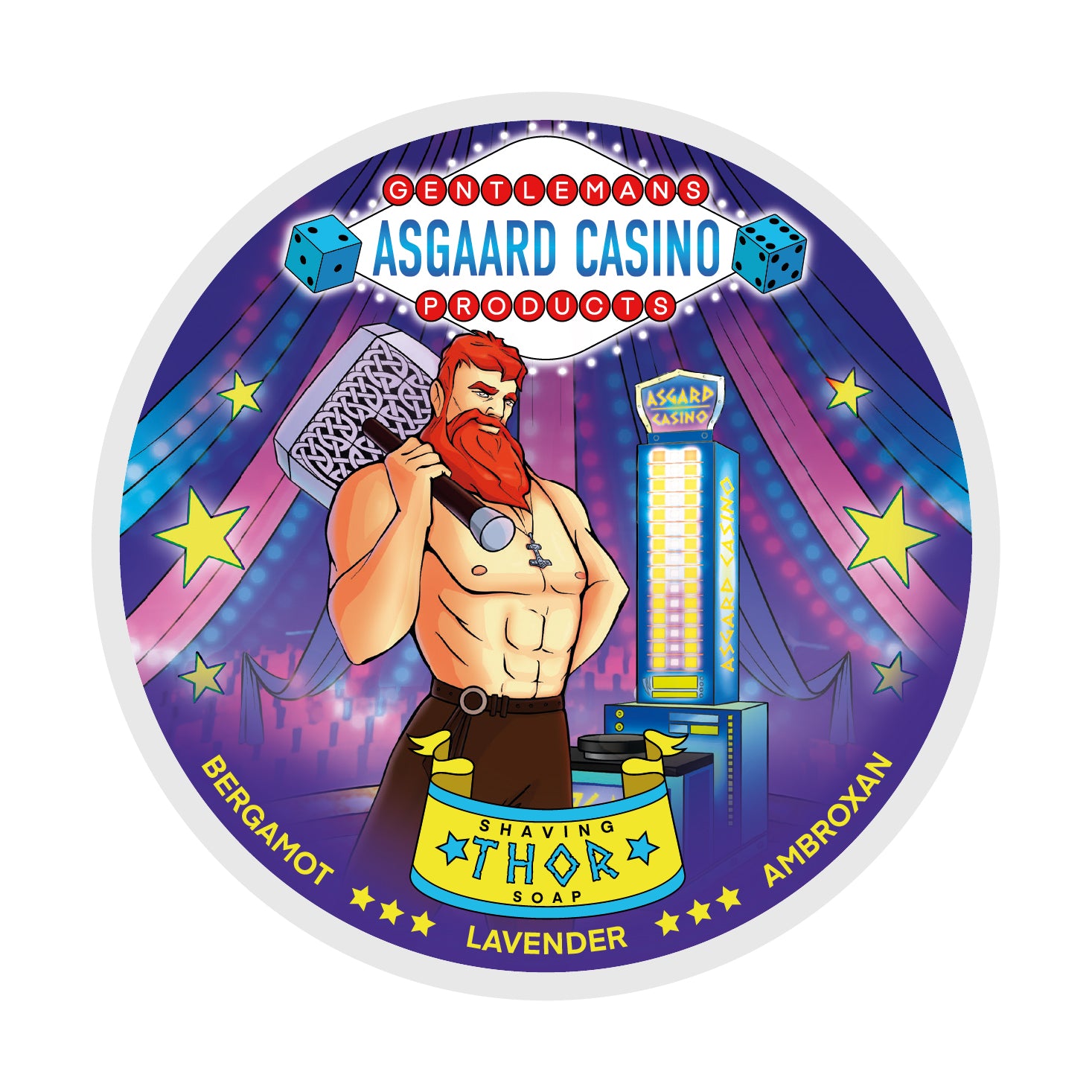 “Thor” (ASGAARD CASINO) 7 butters premium artisan shaving soap (114g or 4 ounces)